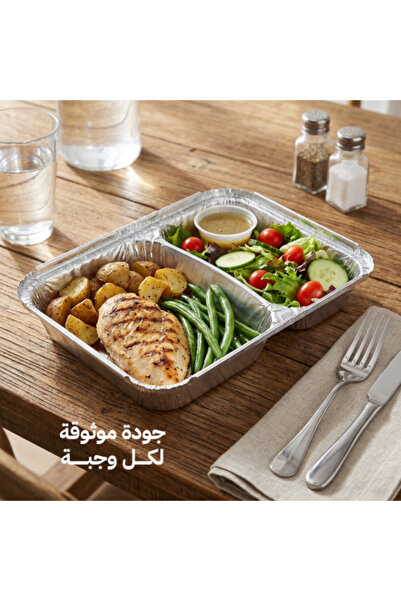 lamina Divided Rectangular Aluminum Tray 4005