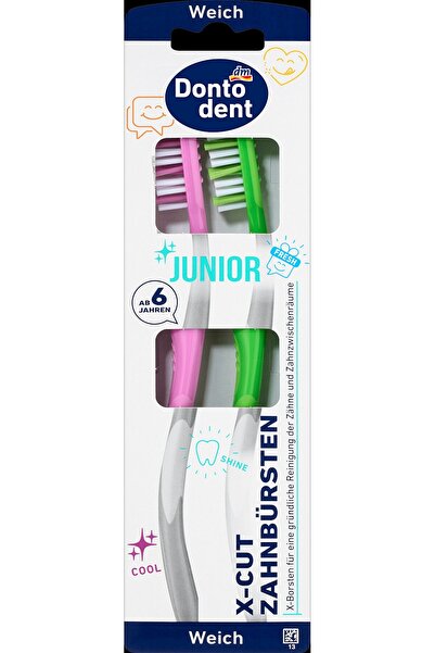 Dontodent Periuță de dinți Junior, diverse culori/variante, 2 buc