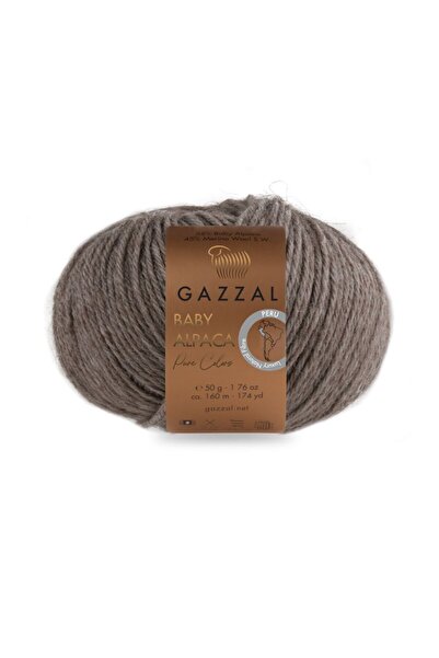 Gazzal Pure Color 55% Baby Alpaca 45% Merino Wool – 50 g 160 m Knitting Yarn-...