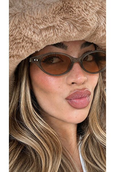 Goldmine Women's Noir Oval Uv400 Sunglasses Ash Brown