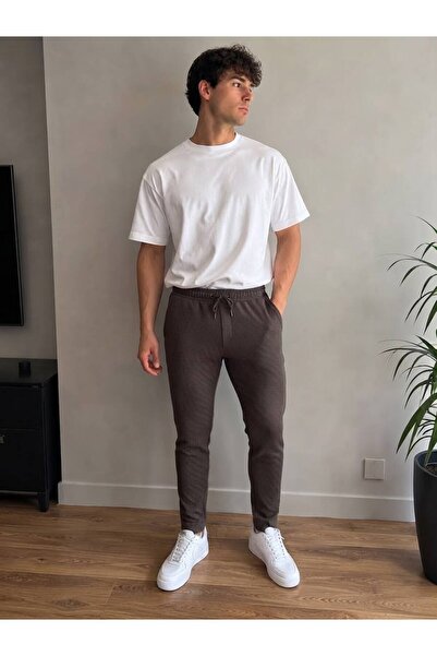 Erkek Jogger Açık Kahve Pantolon