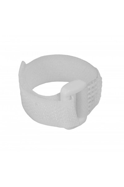 dedra Set de 5 curele cu velcro și cataramă, albe, 16 x 310mm