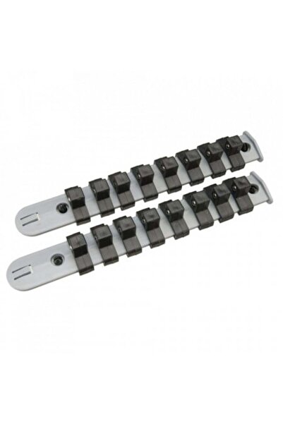 Silverline Set de 2 suporturi de depozitare pentru 16 chei tubulare, 3/8