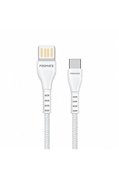 Promate Type-C Data Cable for Apple Devices Promate, 1.2 Meters - White