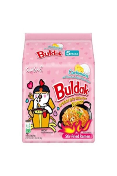 SAMYANG Buldak Korean Spicy Chicken Stir Fried Ramen Carbonara Flavor Super H...