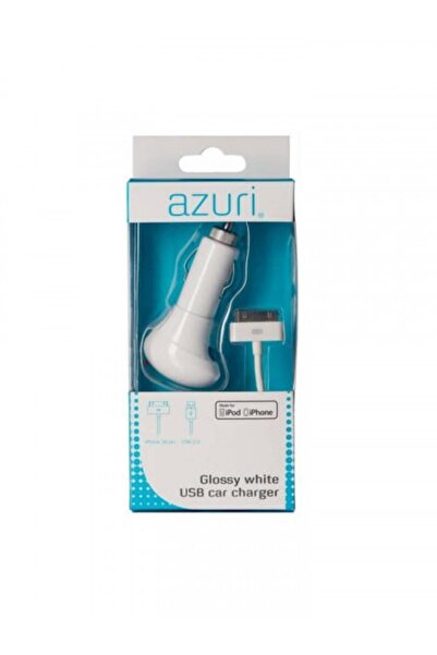 Azuri Încărcător auto pentru iPod, iPhone, 30 pini, 5V, 1000 mAh