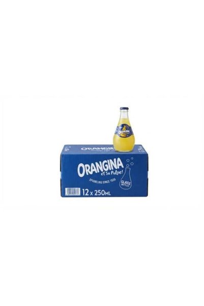 Rajwahisland Orangina Sparkling Orange Drink Carton Glass (12 bottles x 250 m...
