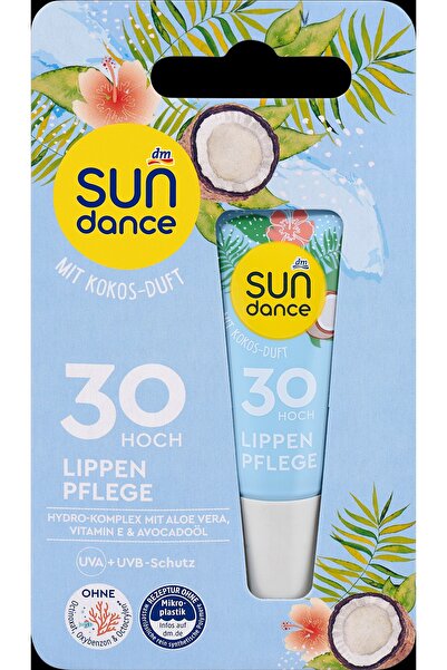 SUNDANCE Balsam de buze cu cocos SPF30, 10 ml - Protecție solară