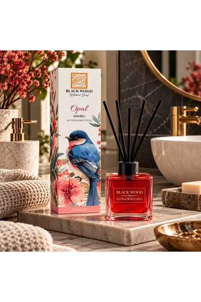 100 ml Bambu Çubuklu Difüzer - Opal Bambu (Ekstra Kalıcı Formül)
