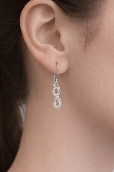 Agai Silver Sonsuzluk ve Yıldız Model Telkari El İşçiliği 925 Ayar Gümüş Kadın Küpe