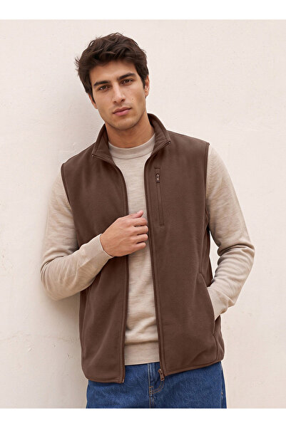FAV Basics High Neck Fleece Gilet with Pockets