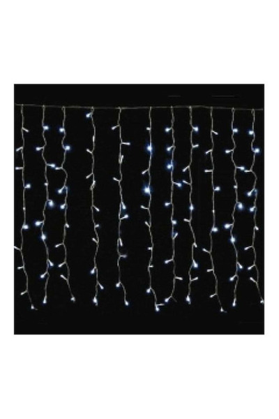 EUROLAMP 240 Φωτάκια LED 2μ x 100εκ Τύπου Λευκής Κουρτίνας 600-11362