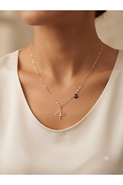 Papatya Silver Orjinal 14 Ayar Sertifikalı Altın Minimalist Aynalı Ezme Zinci...