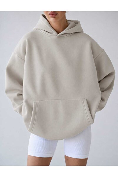 BENROMA 3 Yarn Combed Cotton Hooded Sweatshirt Lr5
