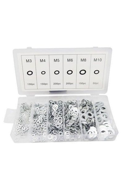 OEM Ροδέλες αλουμινίου 900τμχ - 900pcs Lock washer assortment
