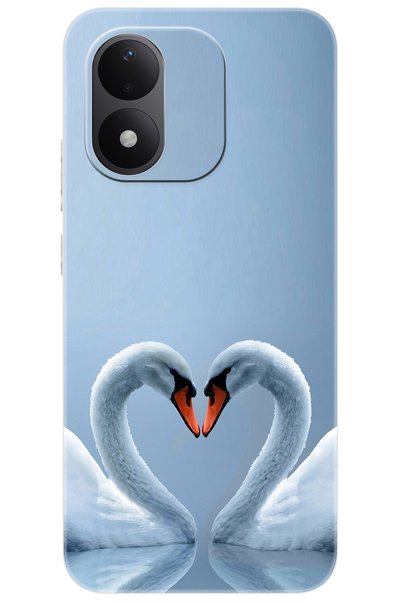 Ceppare Xiaomi Redmi Note 17 4G/5G Uyumlu Kılıf Desen Baskılı Silikon Kuğ ve ...