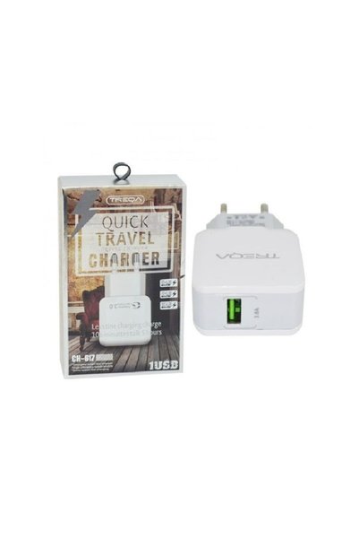 OEM Treqa Φορτιστής Χωρίς Καλώδιο με Θύρα USB-A CH-617 3.6A - Quick travel ch...