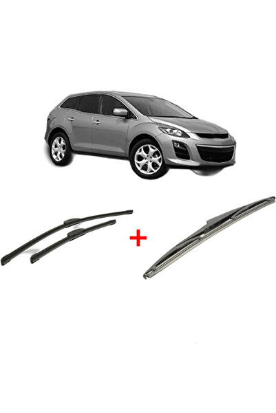 Bosch Σετ 3 υαλοκαθαριστήρων MAZDA CX-7 (ER) 2006 - 2014, για παρμπρίζ και πί...