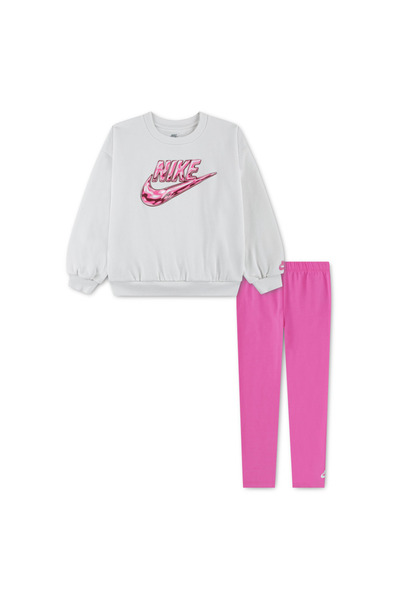 Nike FLEECE CREW FLARE LEGGING KIZ ÇOCUK TAYT&SWEATSHİRT TAKIM 36P286-AFN