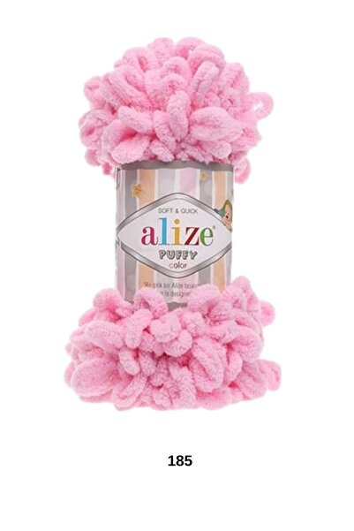 hobi dünyası evim 1 Piece Alize Puffy Hand Knitting Yarn Hand Knitted Heart P...