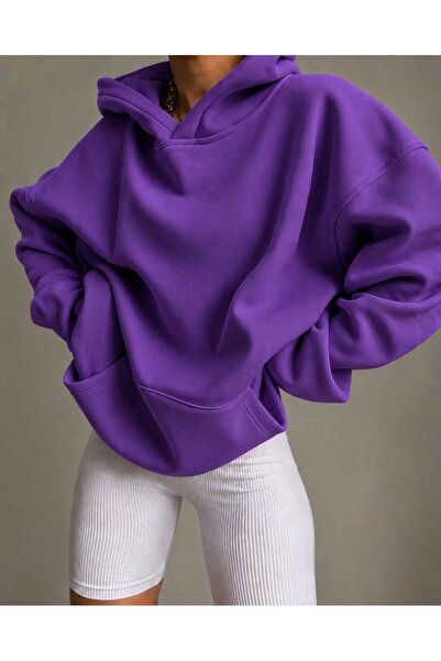 BENROMA 3 Yarn Combed Cotton Hooded Sweatshirt Lr4
