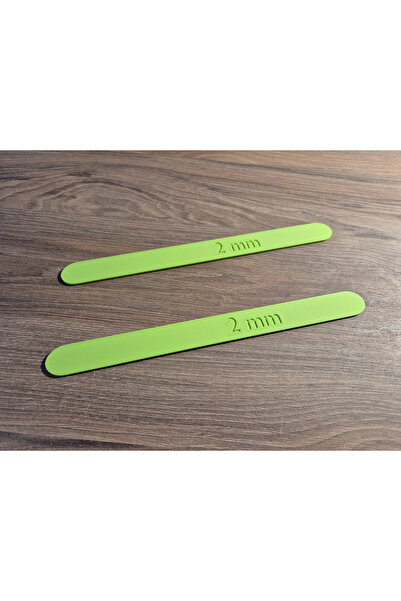 NO BRAND Șine pentru nivelarea și rularea lutului – 2 mm |   Set de 2