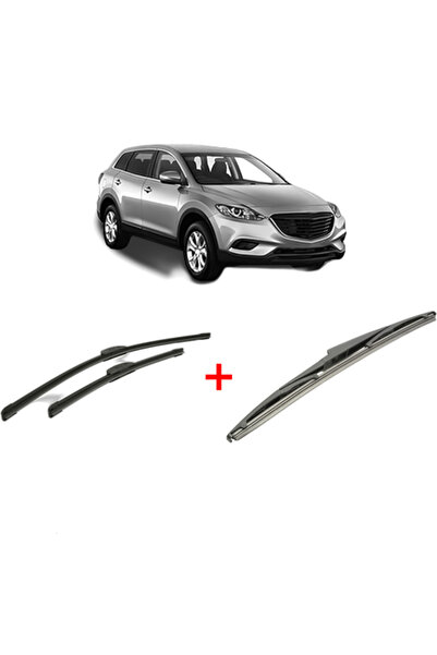 Bosch Σετ 3 υαλοκαθαριστήρων MAZDA CX-9 (TB) 2006 - 2007, για μπροστινό και π...