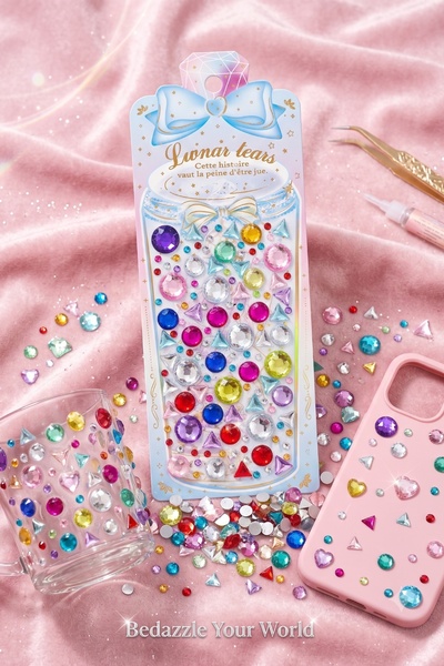 BearPear Renkli Kristal Yüz Taşı Seti – Festival, Makyaj, Telefon Kılıfı ve Dekoratif Süsleme Taşları