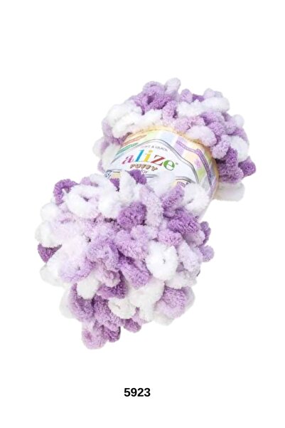 hobi dünyası evim 1 Piece Alize Puffy Hand Knitting Yarn Hand Knitted Heart P...