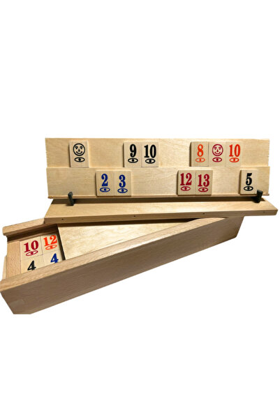 unbranded Rummy Game with Wooden Pieces- Natur