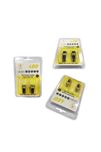 OEM EJC Λάμπες Αυτοκινήτου Q3030-T10 12SMD 12-60V 2τμχ Canbus ψυχρό φως - LED...