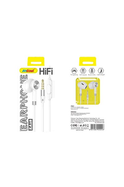OEM Andowl Ενσύρματα Ακουστικά με AUX 3.5mm EA28 - Earphone
