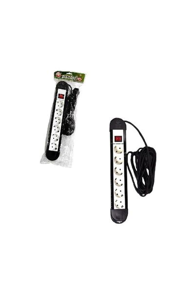 OEM Qiaosheng πολύμπριζο 6 θέσεων με διακόπτη 5m 16A/250V~2500W - 6-position ...