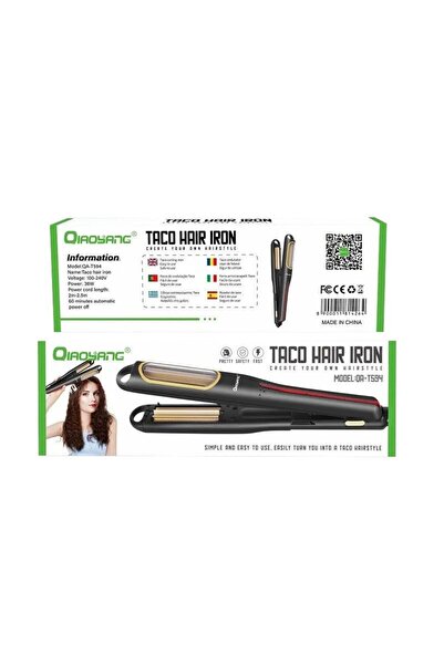 OEM QIAOYANG Ψαλίδι Μαλλιών με Πλάκες για Μπούκλες QA-T594 - Taco hair iron