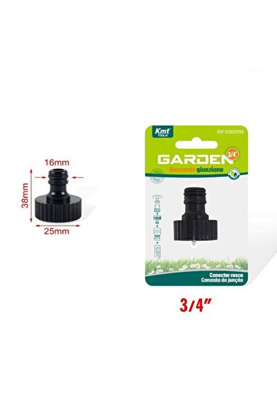 OEM KMT Tools Ρακόρ Ποτίσματος Βρύσης 38 Χιλιοστών 3/4″ - Watering Tap Connector