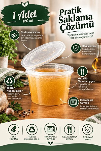 Mithra Life 120 ml Leak-Proof Mini Storage Container Sauce Bowl Icebox Contai...