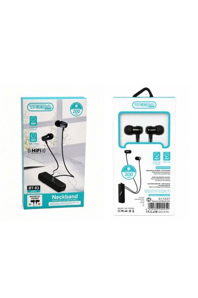 OEM Treqa Ασύρματα Ακουστικά Λαιμού Bluetooth με Μαγνητικά Ακουστικά BT-83 -B...