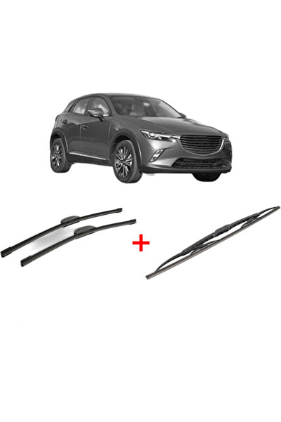 Bosch Σετ 3 υαλοκαθαριστήρων MAZDA CX-3 (DK) 2015 - 2018, για μπροστινό και π...