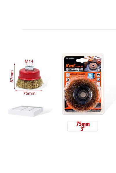 OEM KMT Tools Συρματόβουρτσα γωνιακού τροχού 75mm M14 RIF:9363534 - Drill Brush