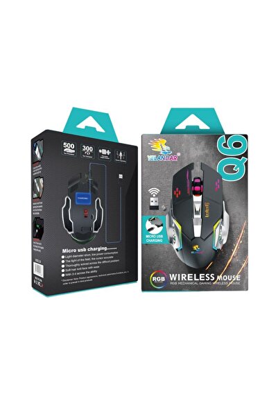 OEM Yelandar Q6 Ασύρματο ποντίκι RGB Gaming - Wireless Mouse Gaming