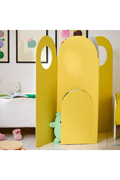 IKEA Grejsimojs Sarı 190x120 cm Çok Amaçlı Çocuk Odası Paravanı Oda Ayırıcı Seperatör