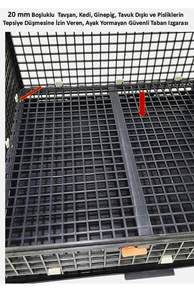 Leganest 62cm X 122cm X 62cm Temizlik Çekmeceli Tavşan, Ginepig, Kedi, Köpek, Tavuk, Ördek , Keklik, Yarka Kafesi LGN60120_EKO_TGH_T