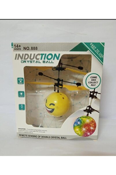 rexa Emoji Flying Ball Yellow Plastic Toy with USB Cable