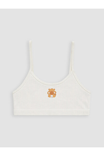 LC Waikiki Vizyon New Season Beige Girls' Printed Bustier