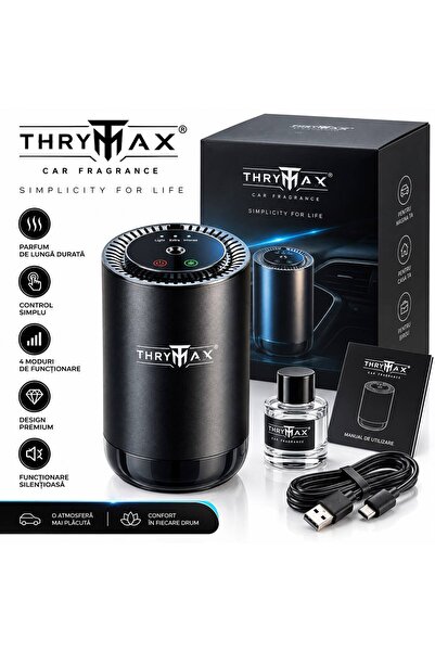 THRYMAX ®   Επαγγελματικός Διαχυτήρας Αυτοκινήτου με Αρωματοθεραπεία, 3 Λειτο...