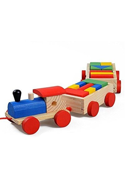 rexa Wooden block toy - train consisting of three sections