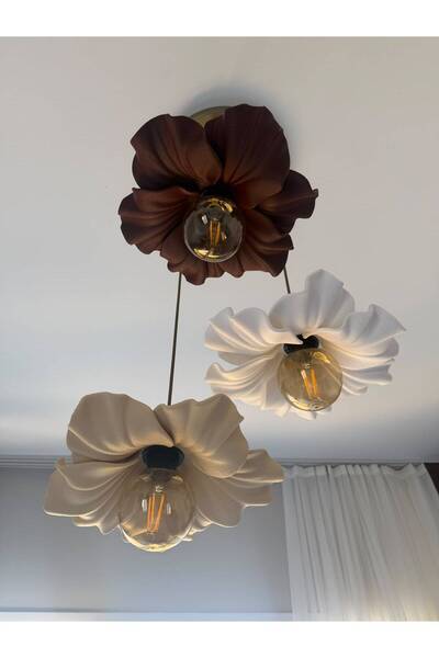 DREAM MODE Nest 3Lü Sarkıt Avize Modern Dekoratif E27 Salon Mutfak Yatak Odası Avizesi