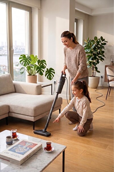 Fakir Vector 2’si 1 Arada Dikey Süpürge 800W Kablolu Kompakt Elektrikli Süpürge