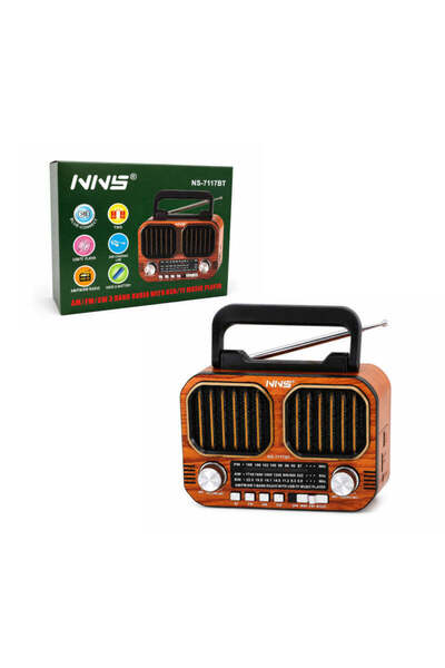 OEM NNS Φορητό Ραδιόφωνο Bluetooth με USB, TF, TWS & Επαναφορτιζόμενη Μπαταρί...