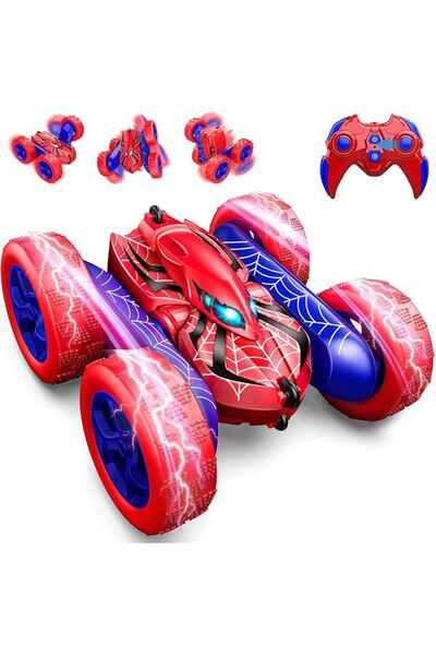 SCIENISH Remote Control Car for 6-12 Year Old Double Sided 360°Rotating 4WD R...